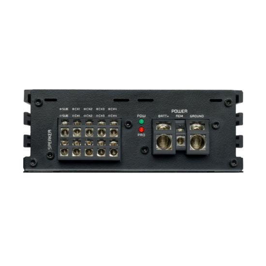 Ground Zero GZHA MINI FIVE-DSP Wzmacniacz samochodowy 5-kanałowy klasy D - moc RMS: 4 x 75 - 125 W, 1 X 190 - 500 W RMS przy 1 Ohm